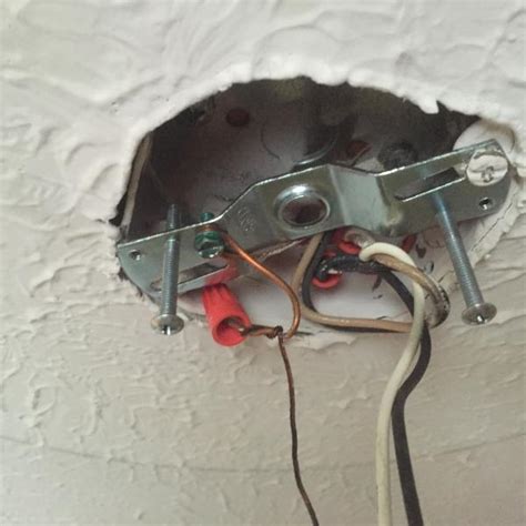 how to fix loose ceiling electrical box|old work junction box ceiling.